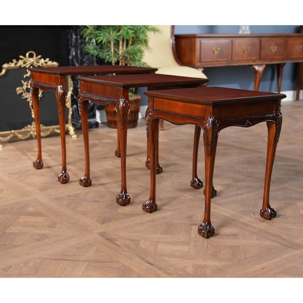 Chippendale Nesting Tables   Victorian   Side Tables And End Tables   by Niagara Furniture  Houzz