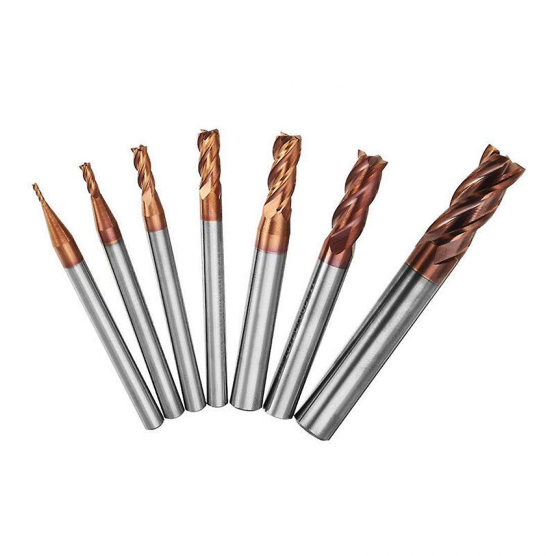 1-8mm 4 Flutes Tungsten Carbide End Mill Cutter Hrc55 Altin Coating End Mill Cutter Cnc Tool