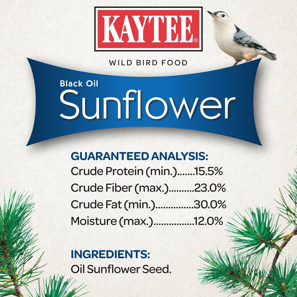 Kaytee Black Oil Sunflower Bird Food