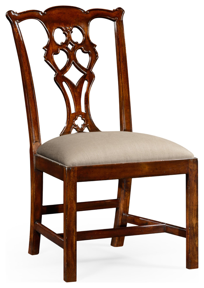 Chippendale Style Classic Mahogany Chair  Side   Traditional   Dining Chairs   by Jonathan Charles Fine Furniture  Houzz