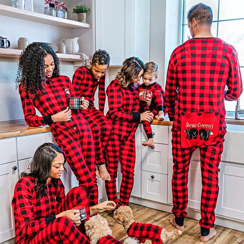 Plaid Home Pajamas Onesuit