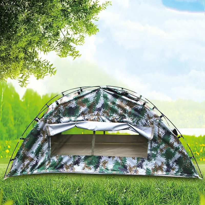 Portable Waterproof Sunshade Outdoor Raincoat Single Tent Multipurpose Rainproof Single Person Hiking Camping Tent