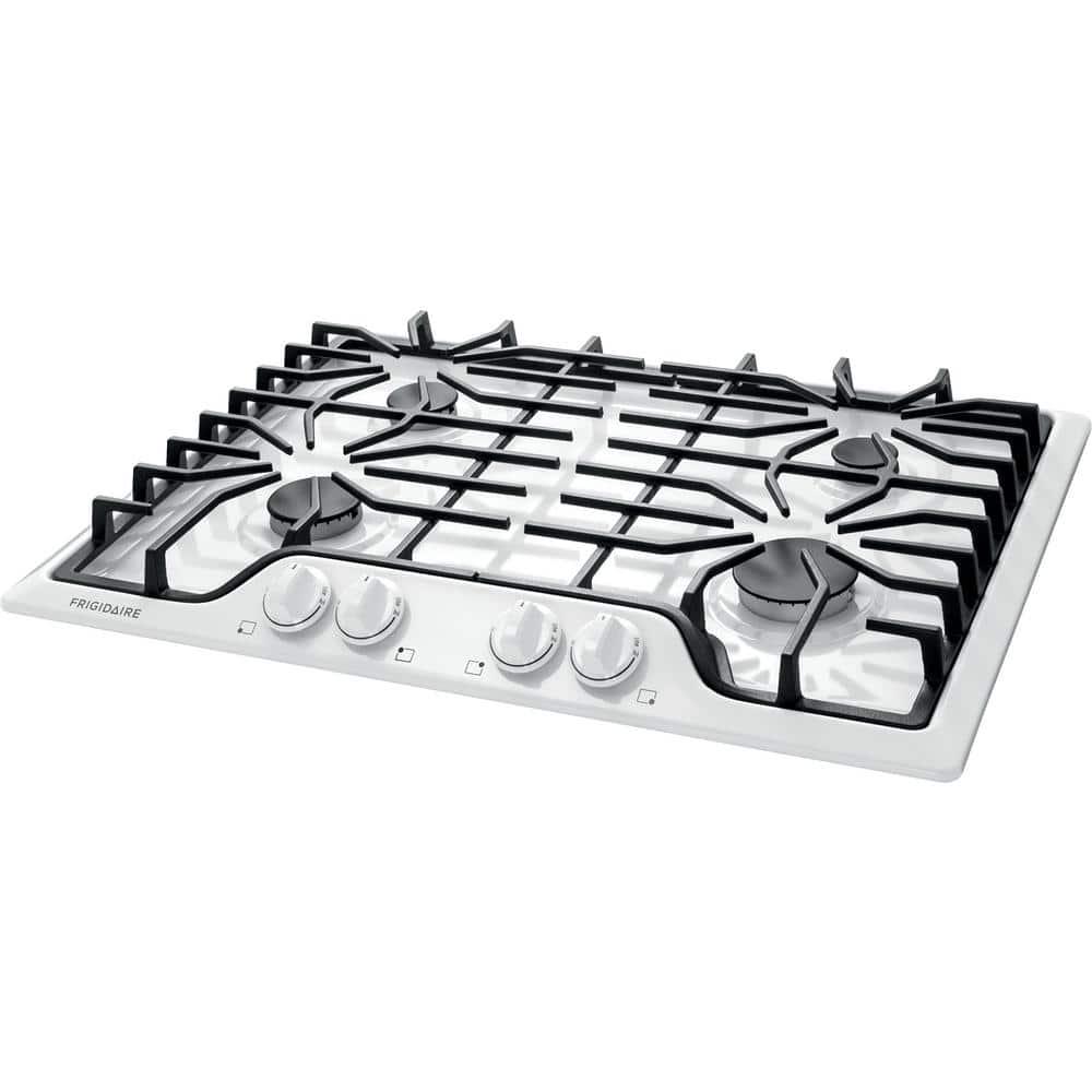 Frigidaire 30 in Gas Cooktop in White with 4 Burners