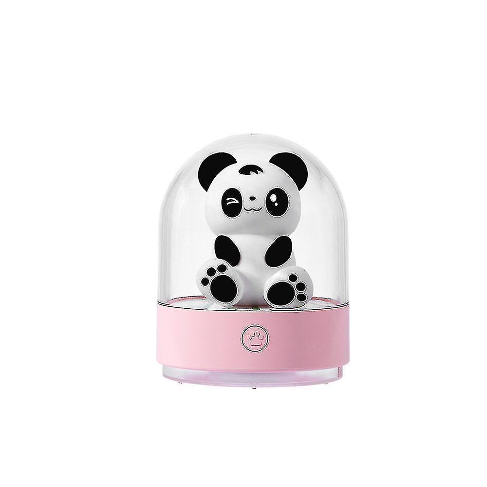 Children's Night Light Panda Led Light With Usb Charging And Color Changing Bedroom (pink)