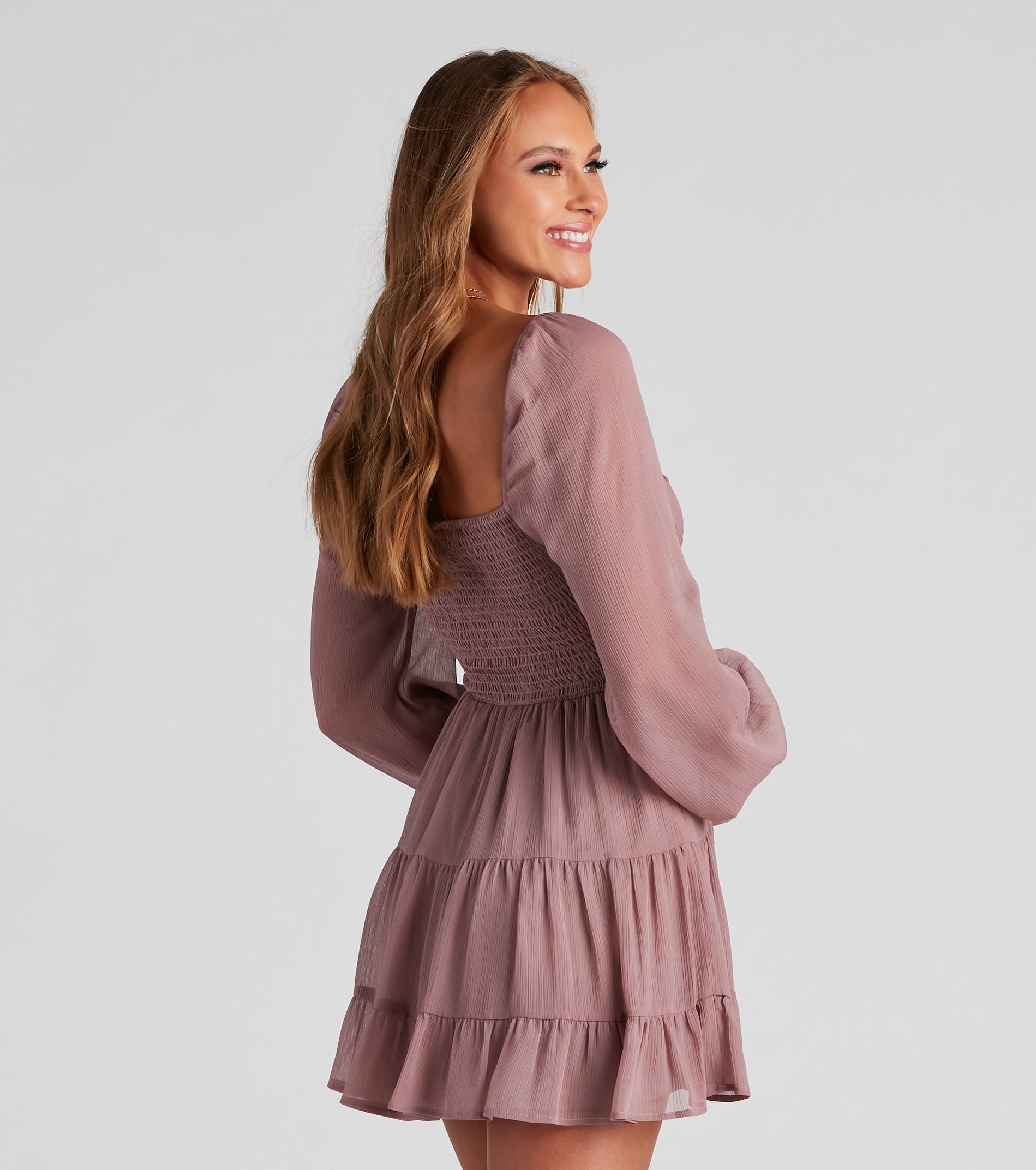 Effortless Muse Chiffon Skater Dress