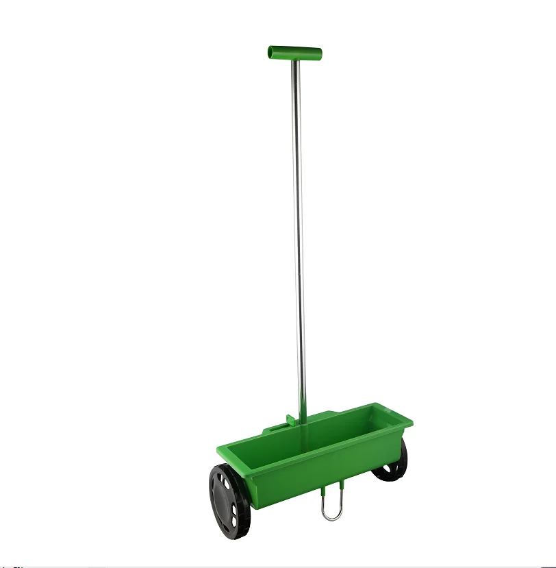 Factory  plastic 6L drop spreader w/aluminium lawn garden agricultural  fertilizer spreaders hand seed spreader handheld