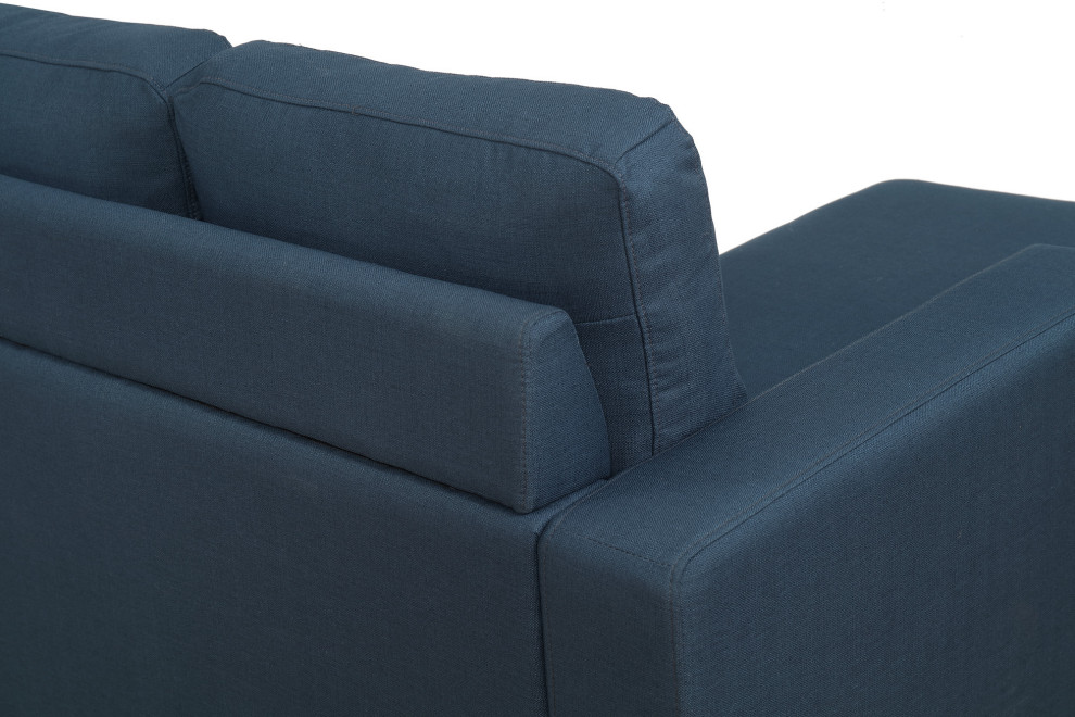 Joshua Sectional Chofa  Peacock Blue   Transitional   Sectional Sofas   by Lorino Home  Houzz