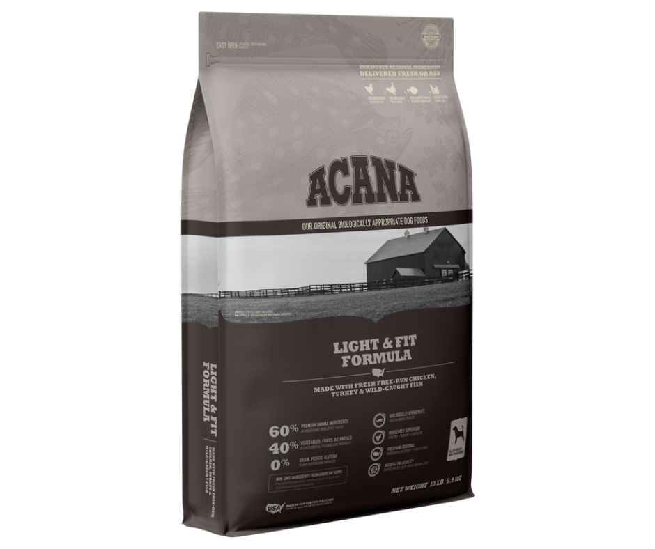 Champion Petfoods Acana - All Breeds， Adult Dog Light and Fit Formula Dr