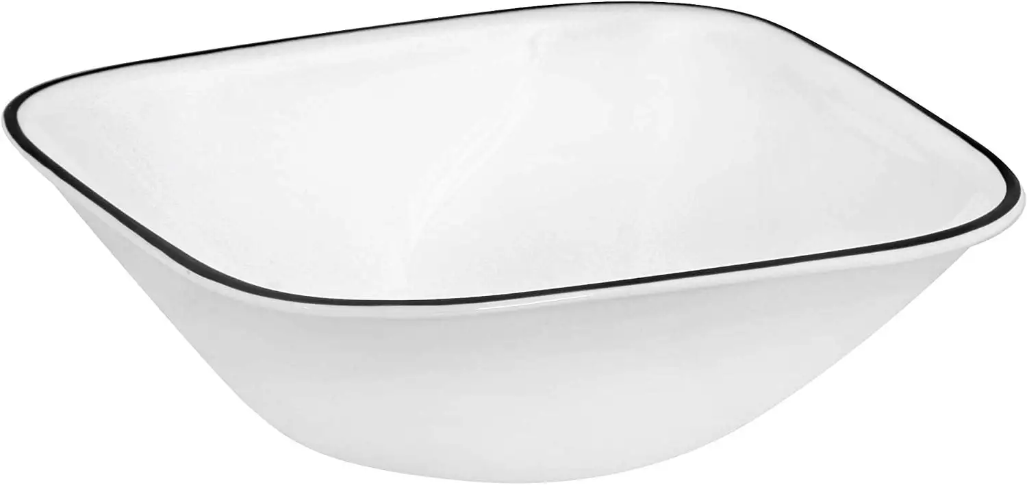 Corelle Square 16-Piece Dinnerware Set， Timber Shadows， Service for 4