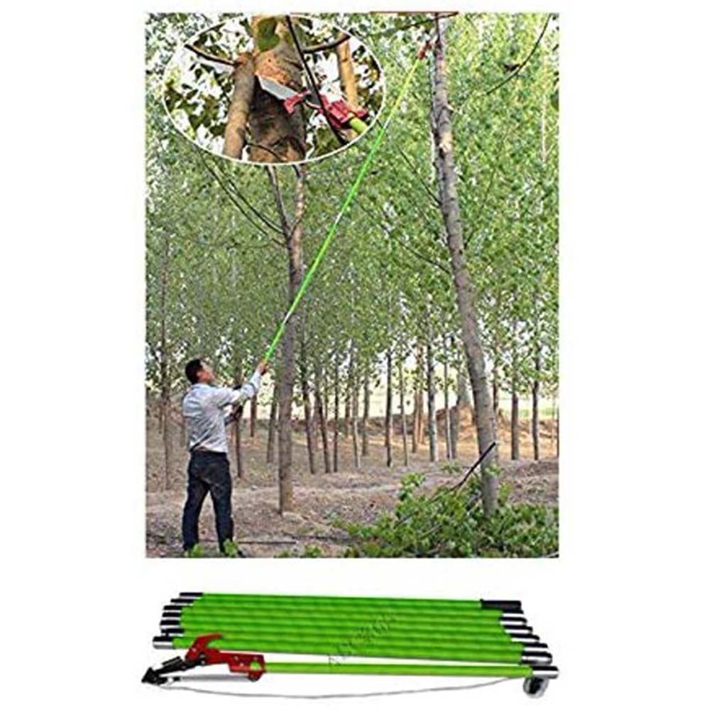 EQCOTWEA 26feet Tree Pole Pruner Saw Trimmer Scissors Garden