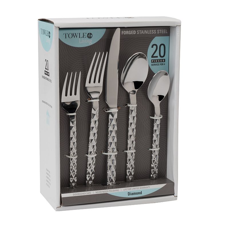 Towle Forged Diamond 20-pc. Flatware Set