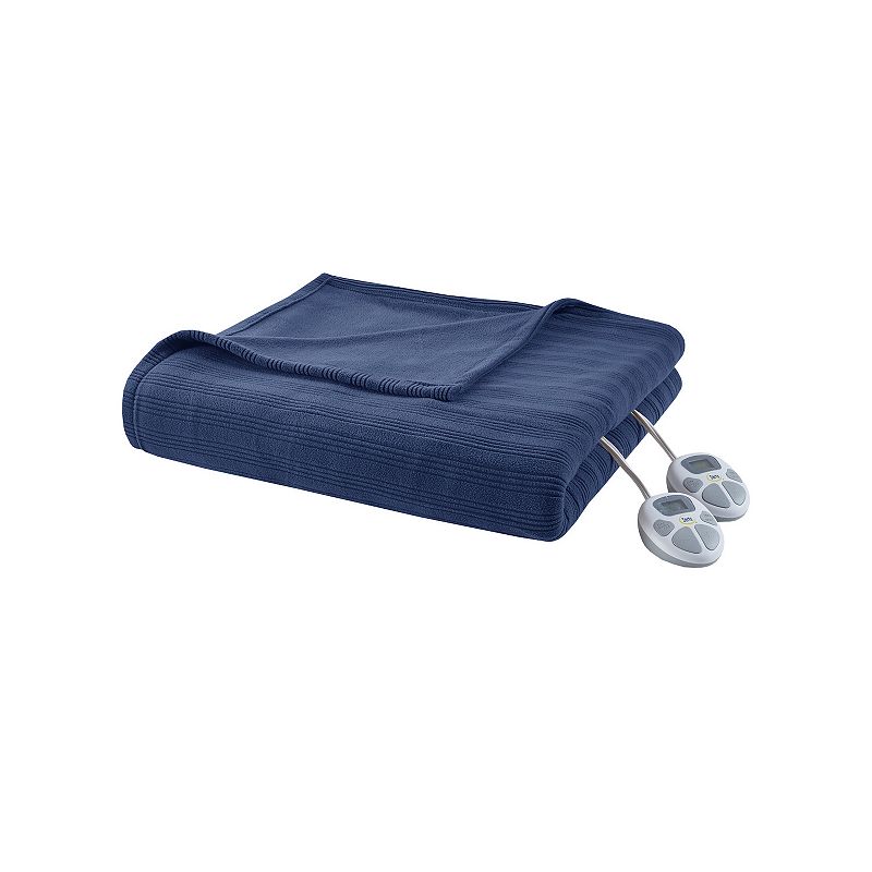 Serta? Ribbed Micro Fleece Heated Electric Blanket