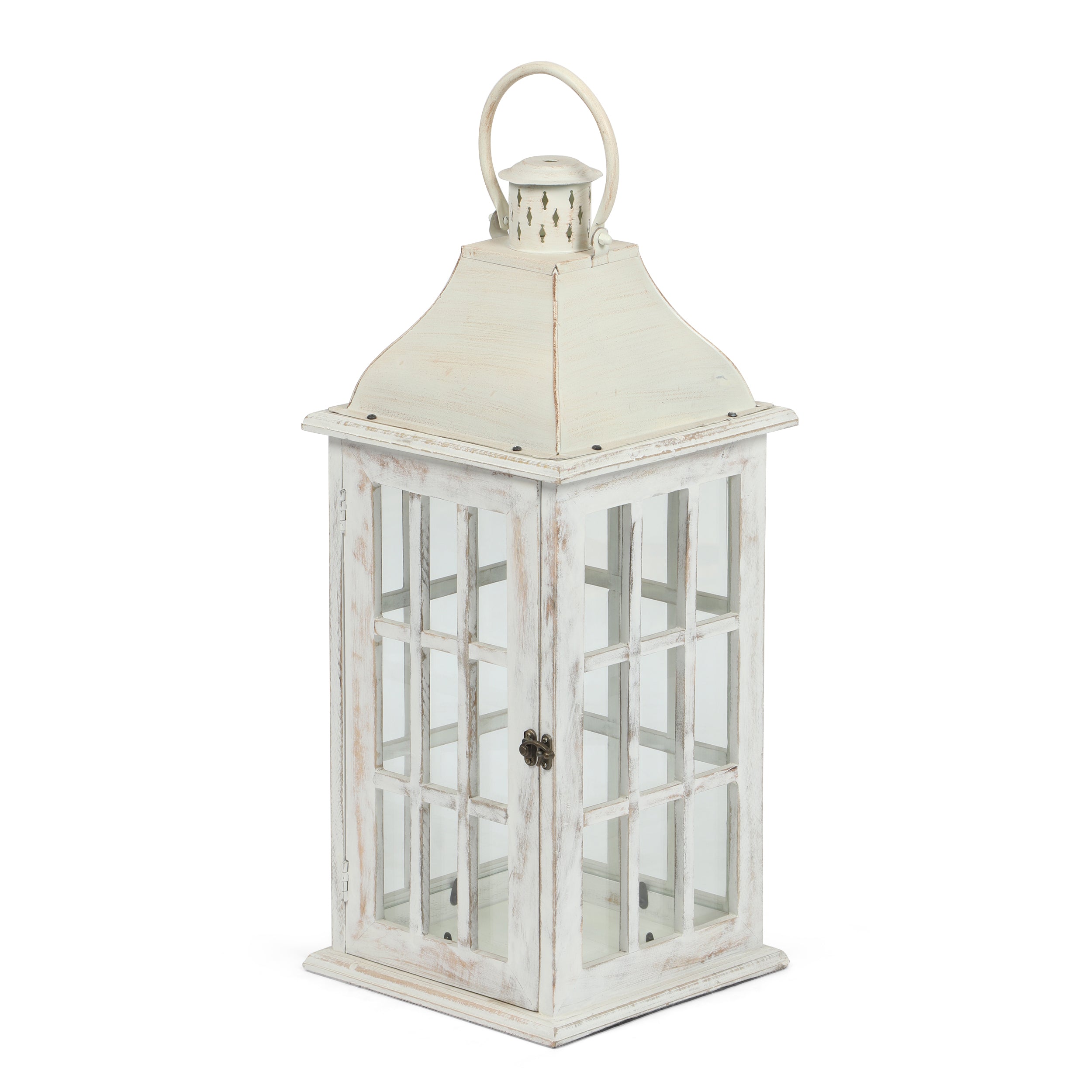 Reigle Coastal Handcrafted Mango Wood Decorative Lantern