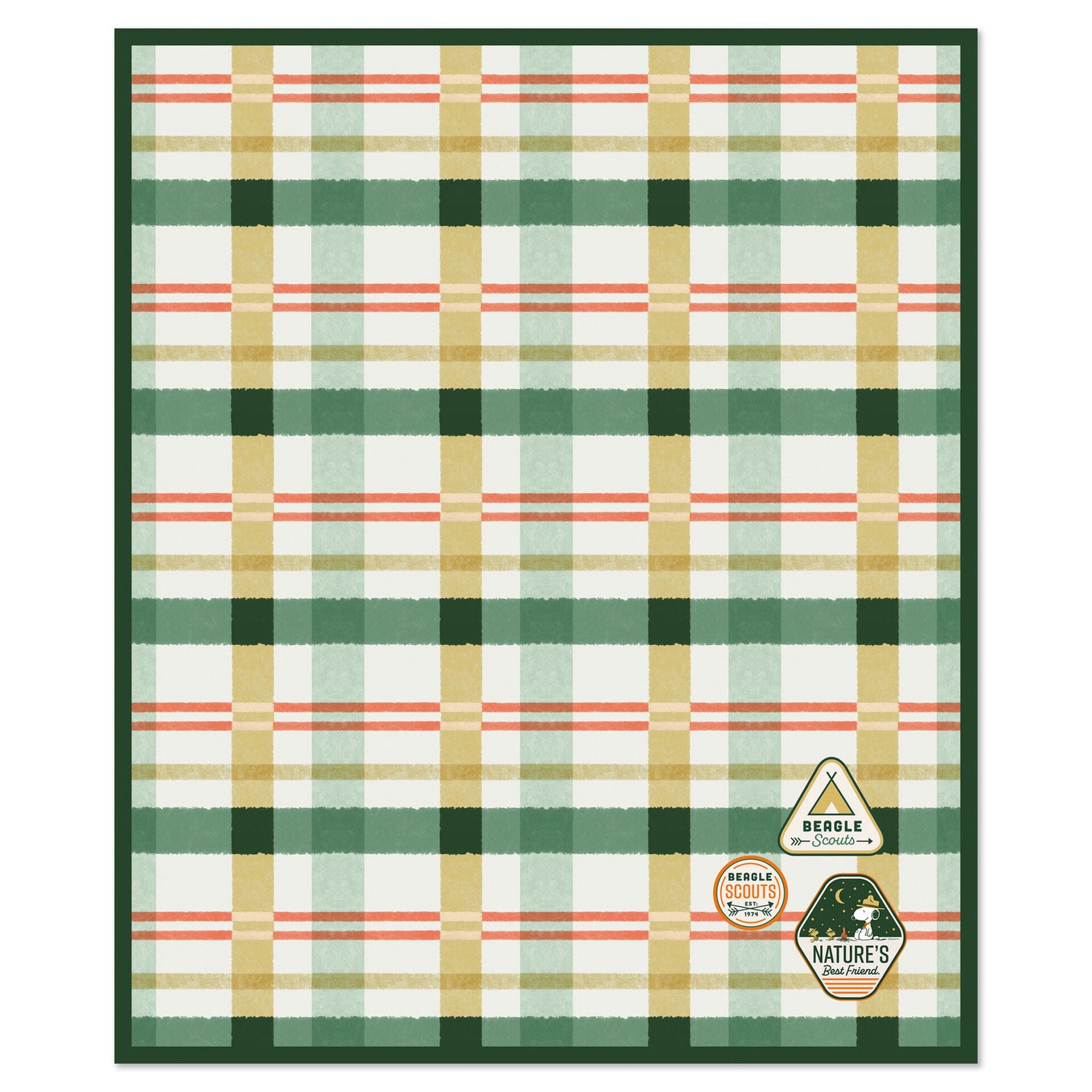 Hallmark  Peanuts® Beagle Scouts Picnic Blanket With Bag