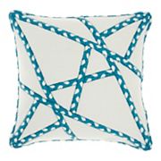 Mina Victory Woven Braided Geometric Indoor Outdoor Throw Pillow