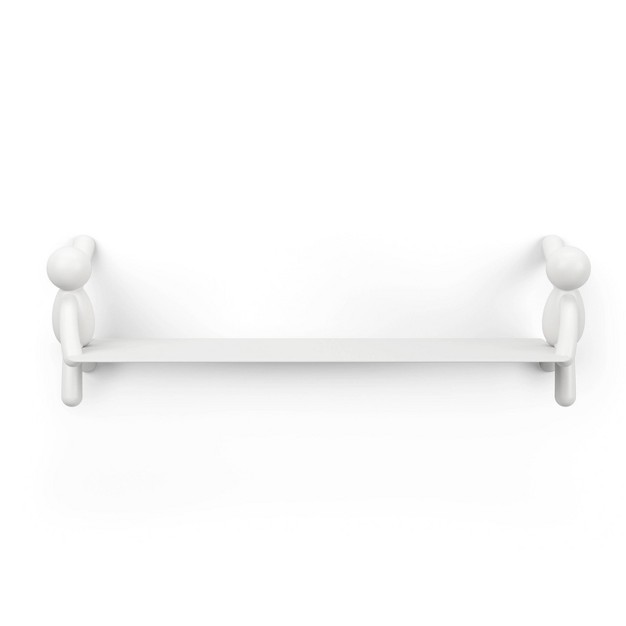 Buddy Floating Wall Shelf White Umbra