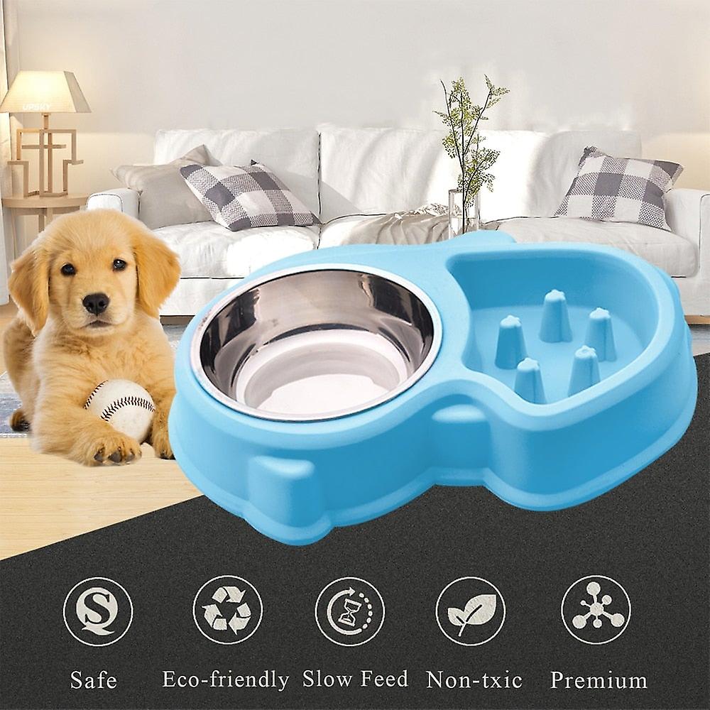 Dual-use dog slow feeder