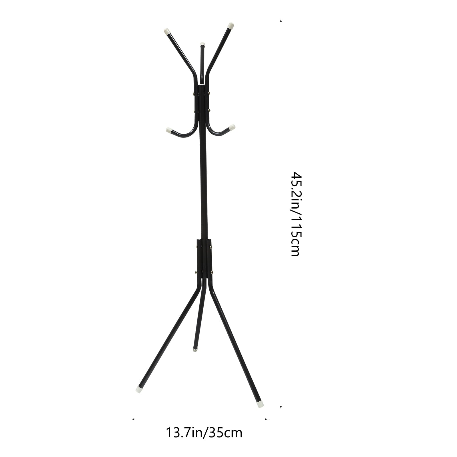 Hemoton Iron Coat Stand Tree Holder Hanger Tree Branch Hat Rack  12 Hooks Clothes Organizing Rack for Home Bedroom (Random Color)