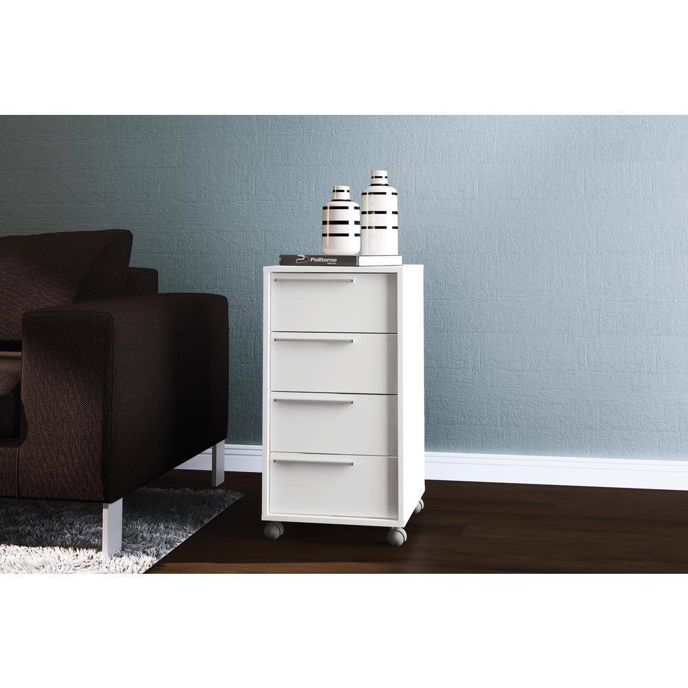 Oxford White 4-Drawer Cabinet 120924880009