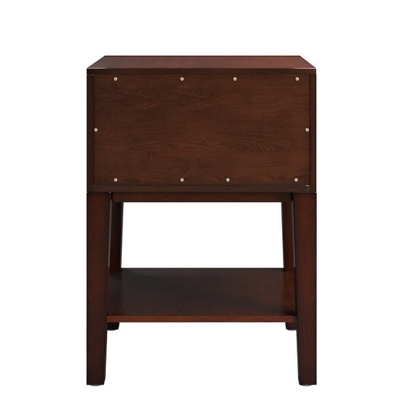 Haines Espresso Rectangle Wood Accent Table by iNSPIRE Q Bold