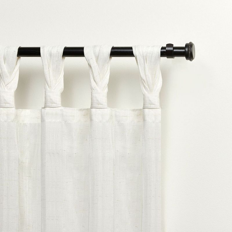 Exclusive Home Curtains 2-pack Hazel Light Filtering Braided Top Window Curtain Set