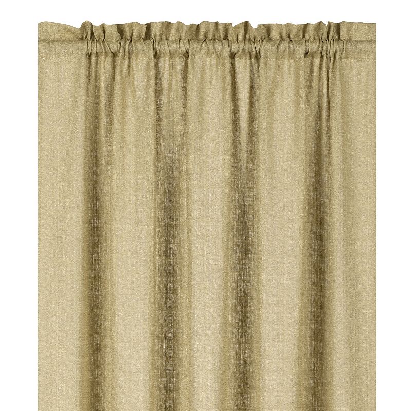 Kate Aurora Living Textured Crepe Sheer Single Window Curtain Treatments And Valances