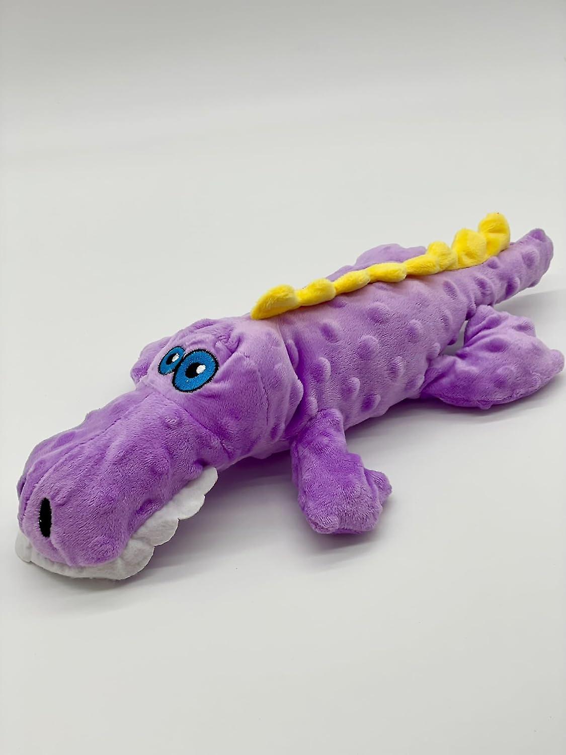 The Crocodile Soft Plush Dog Toy All Breed Sizes (blue)