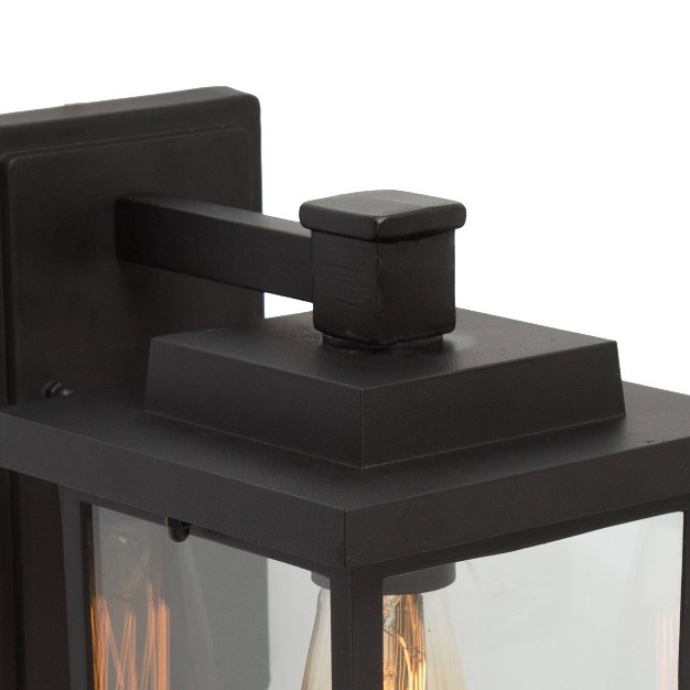 Metal glass Outdoor Lamp Black Lnc