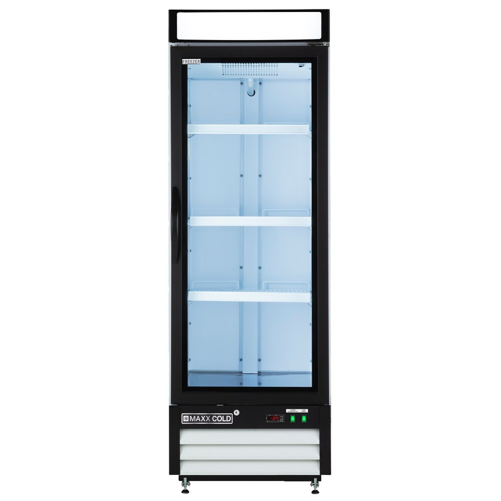 Maxx Cold Single Glass Door Merchandiser Freezer  in White