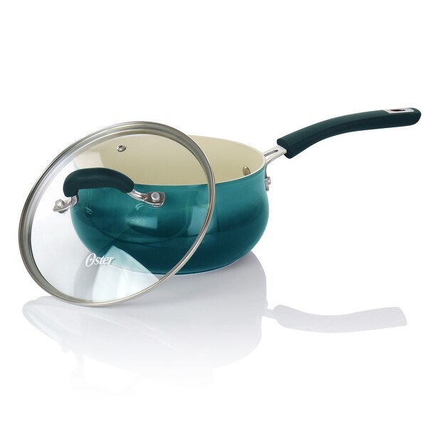 2.9 Liter Nonstick Aluminum Saucepan in Dark Cyan