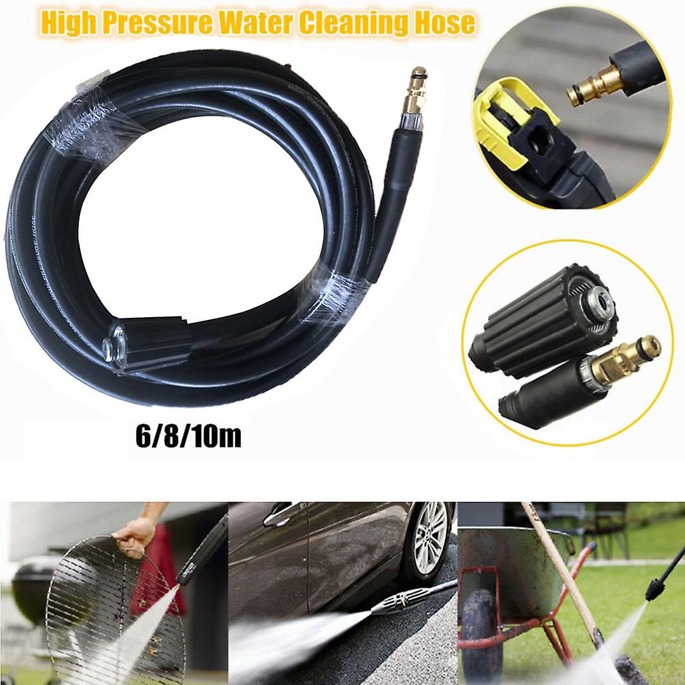 6m/8m/10m High Pressure Water Cleaning Hose Partially Compatible With Karcher K2 K3 K4 K5 Garden Vehicle Clean Tools