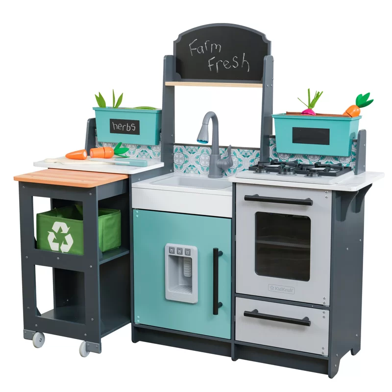 KidKraft 53442 Garden Gourmet Play Kitchen with EZ Kraft Assembly™