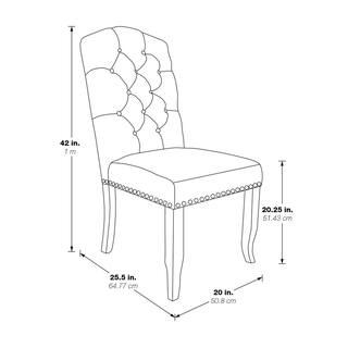 OSP Home Furnishings Jessica Linen Tufted Dining Chair JSA-L38