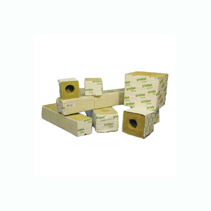 Hydrofarm Delta 10G Rockwool Block 4x4x4 6 Blocks Per Strip