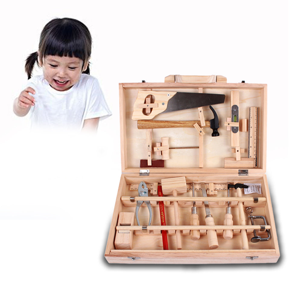 Maintenance Tools Toys Wooden Tool Set Construction Accessories Set for Kids Educational Toy Woodworking Box Puzzle Set