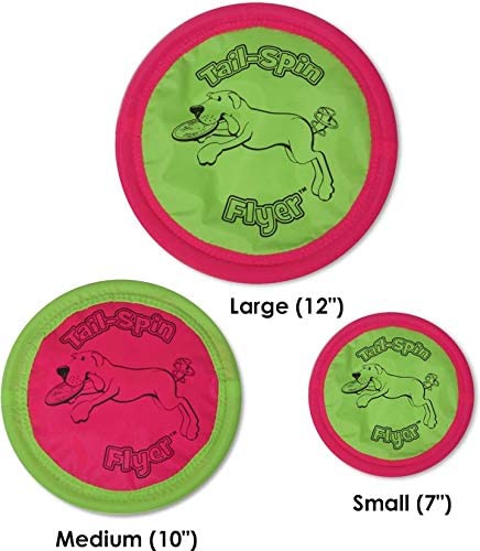 Booda Tail Spin Flyer Big Daddy Frisbee Dog Toy， Large