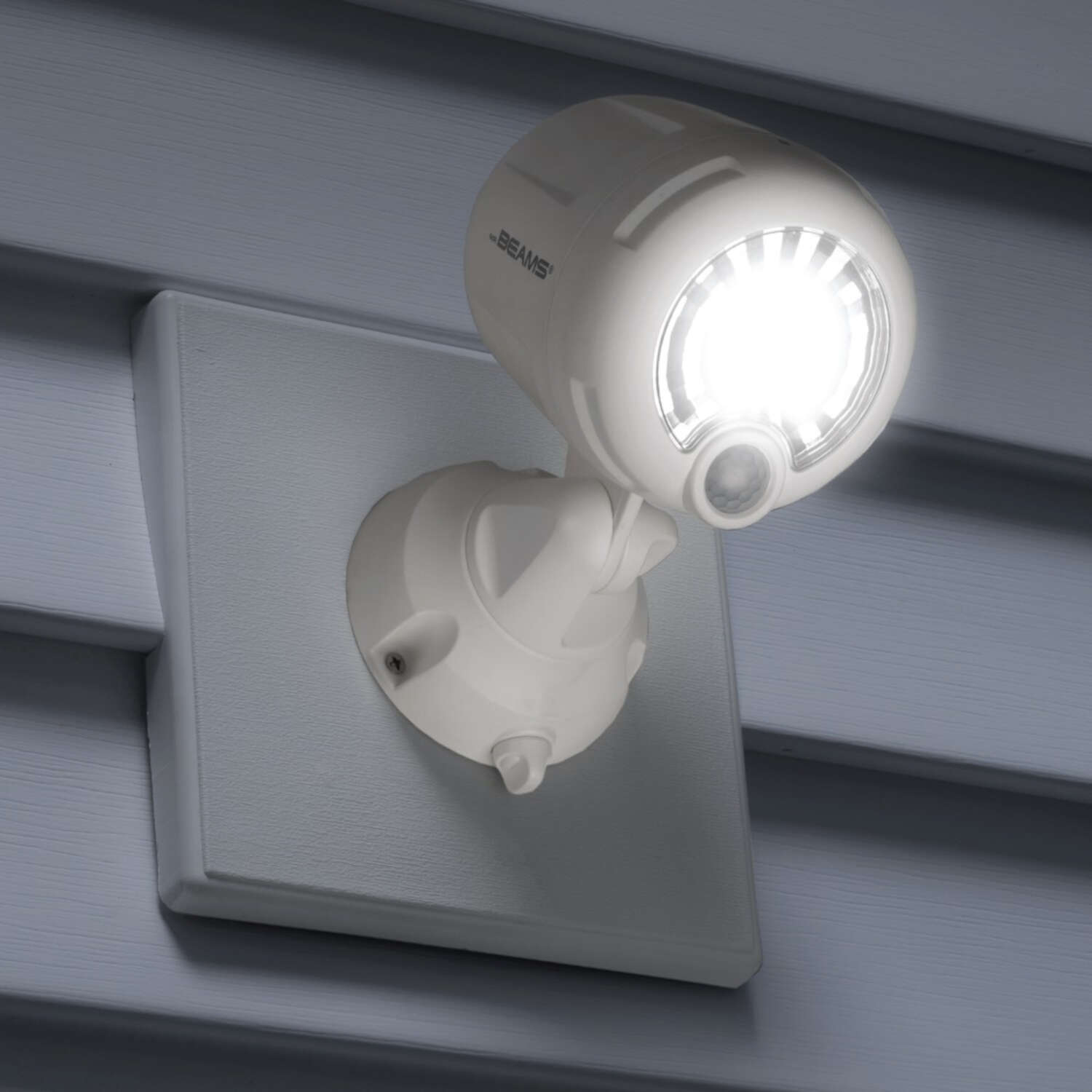 Mr. Beams Motion-Sensing Battery Powered LED White Security Light