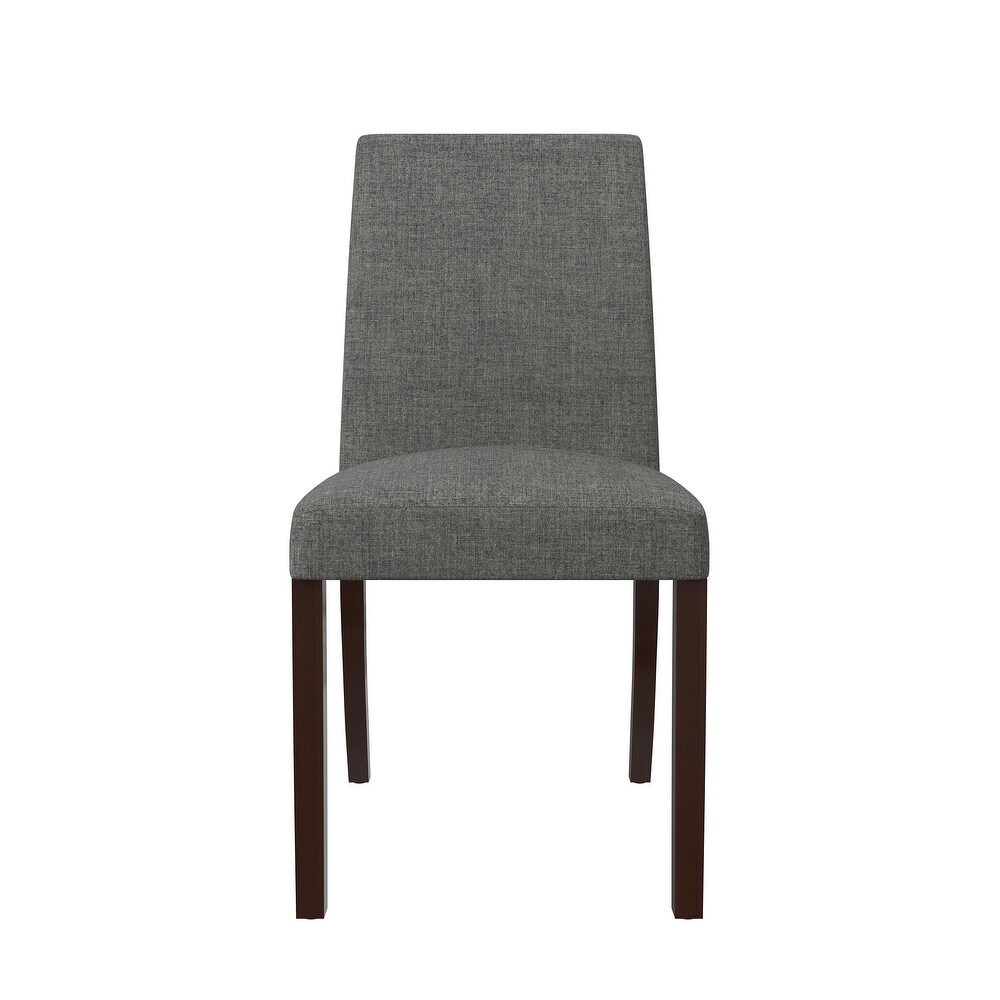 Avenue Greene Kenna Linen Upholstered Parsons Chairs  Set of 2