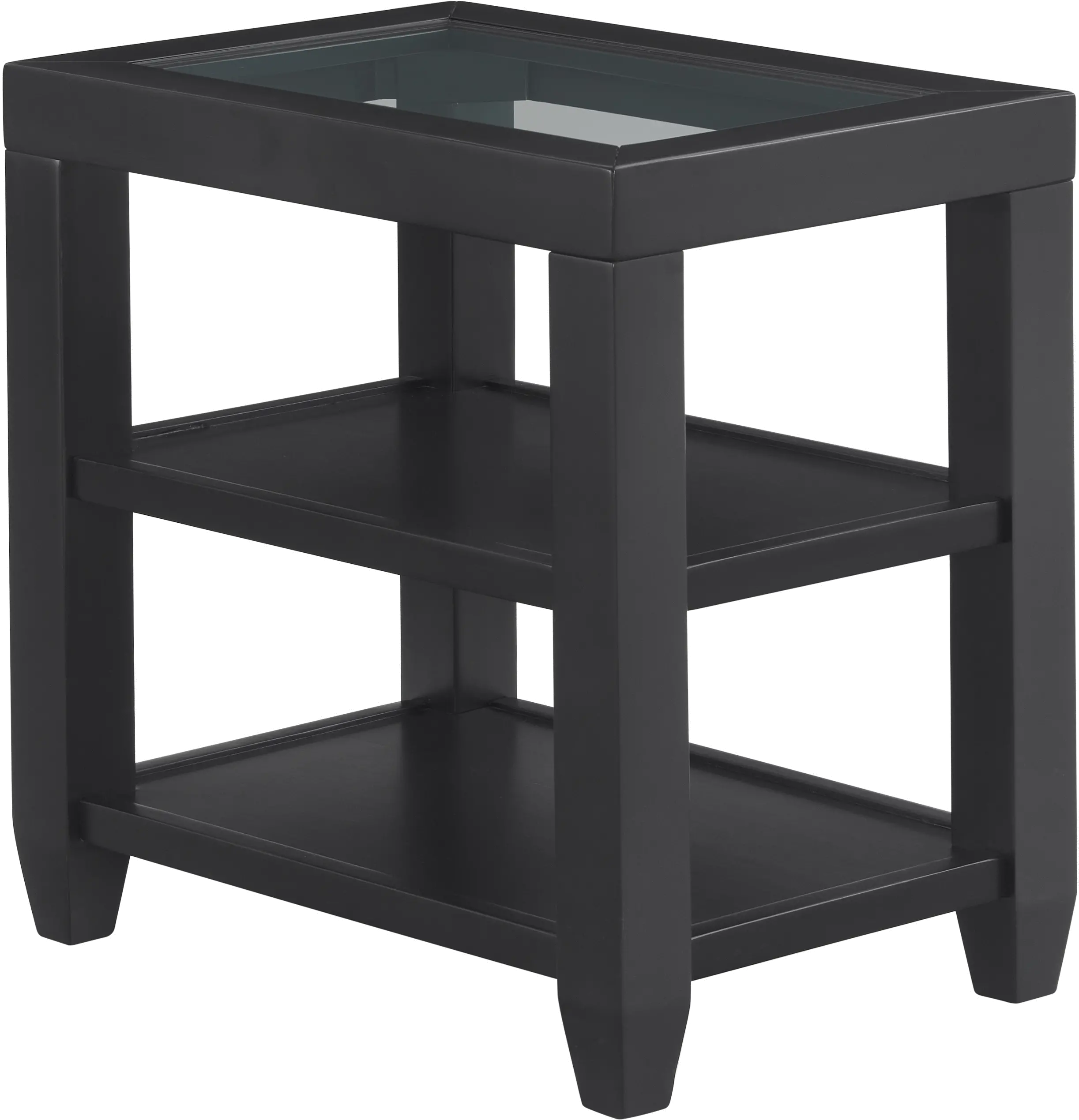 Cordero Black Chairside Table