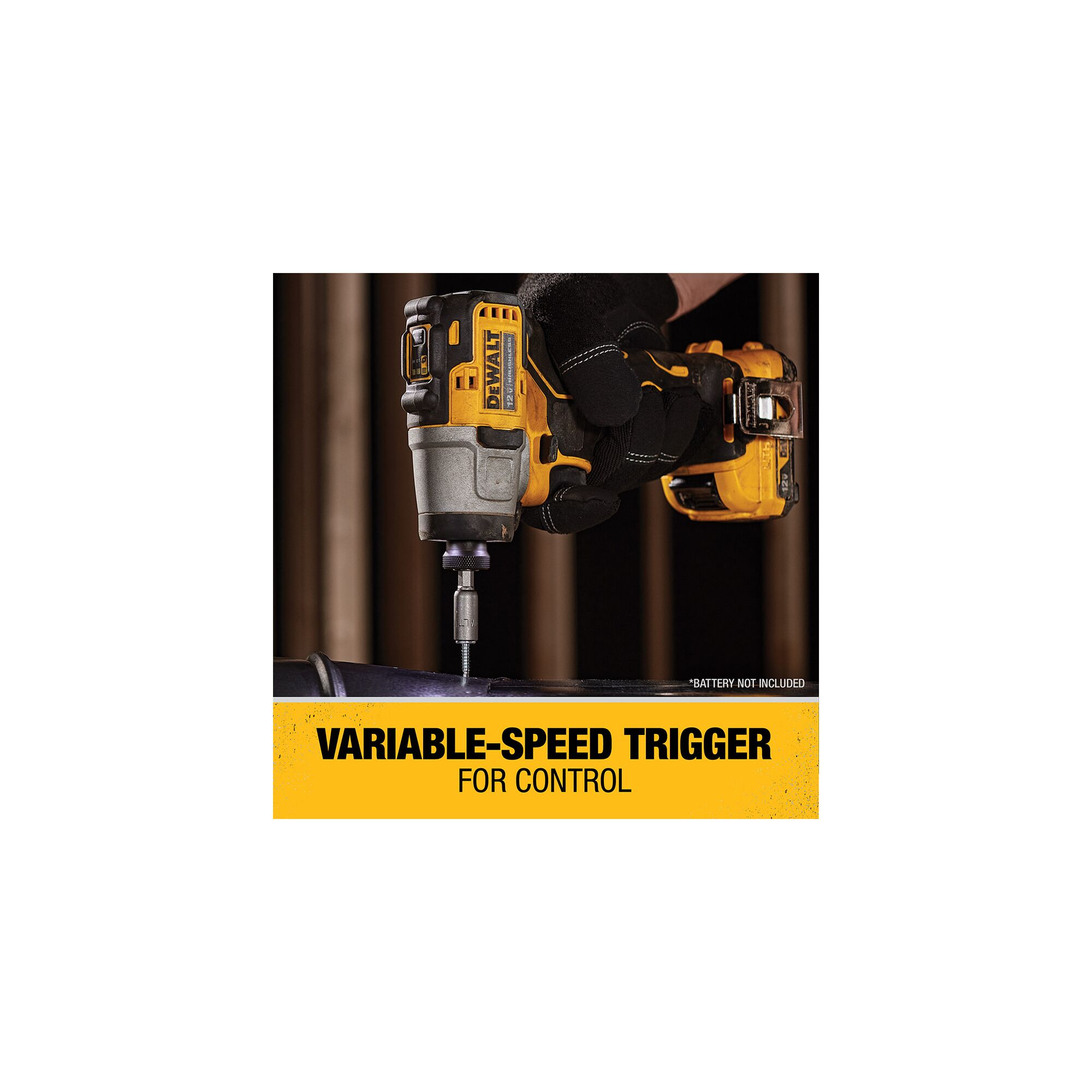 DEWALT DCF801B XTREME 12-volt Max 1/4-in Variable Speed Brushless Cordless Impact Driver