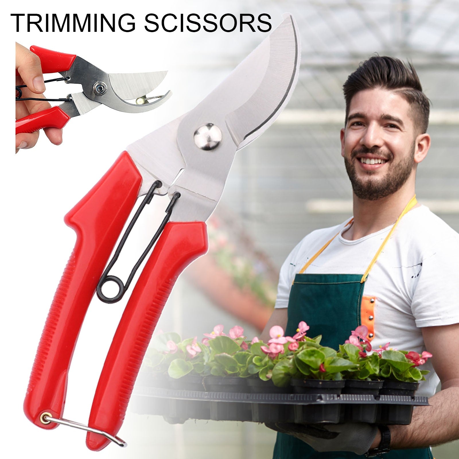 TOYFUNNY Pruning Shears, Professional Bypass Garden Shear Hand Pruners Gardening Shears Clippers For Plants