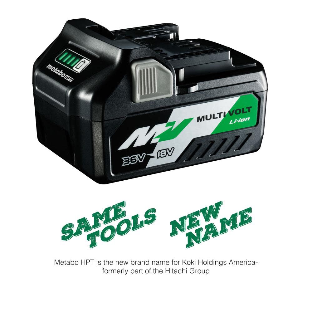 Metabo HPT 36V and 18V MultiVolt Battery (36V 2.5Ah and 18V 5.0Ah) 371751M from Metabo HPT