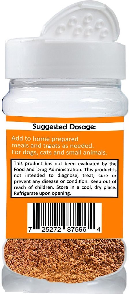 The Petz Kitchen Lucuma Powder Antioxidant Super Food and Fruit Glycemic and Glucose Support Dog and Cat Supplement， 2-oz jar