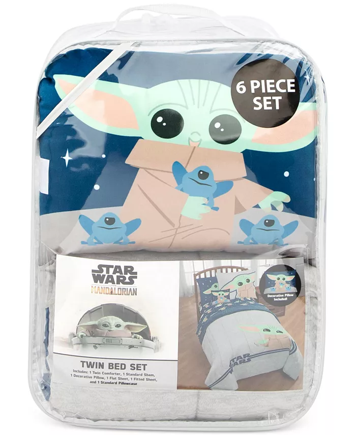 Disney CLOSEOUT! Star Wars Hello Grogu 6-Pc. Twin Comforter Set