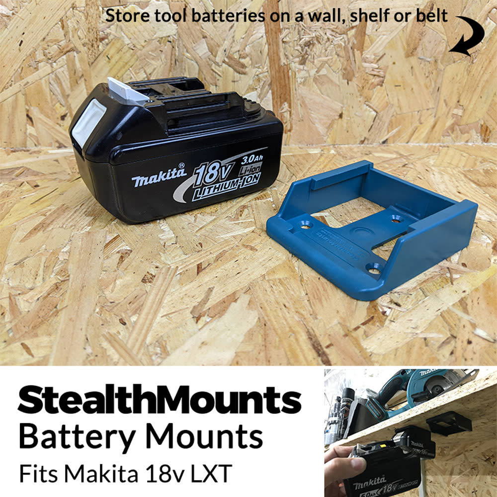 StealthMounts Battery Mount Makita LXT 18V Blue 6pk ;