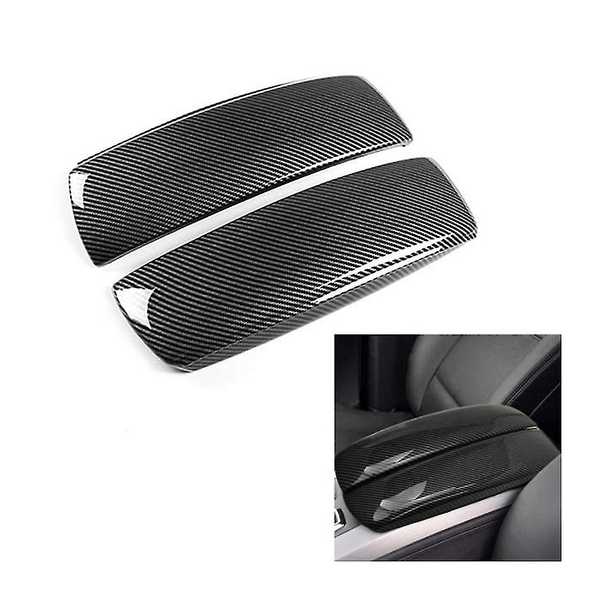 Car Carbon Fiber Center Console Armrest Box Panel Cover Decoration Stickers For X5 E70 X6 E71 2008-