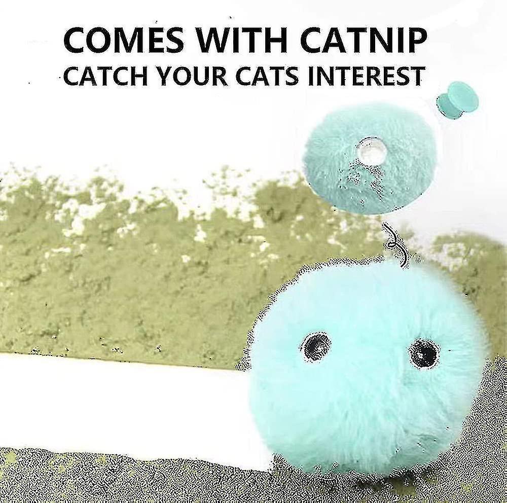 3 Pcs Plush Ball Cat Toys For Indoor Cats Interactive Cat Toy Catnip Toys