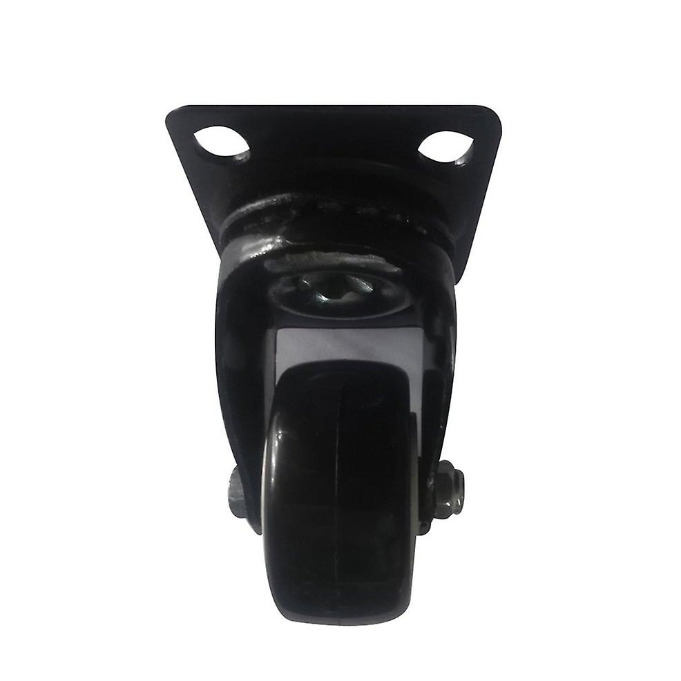 2 X Heavy Duty Pu Swivel Castor Wheel Trolley 50mm Furniture Caster Rubber