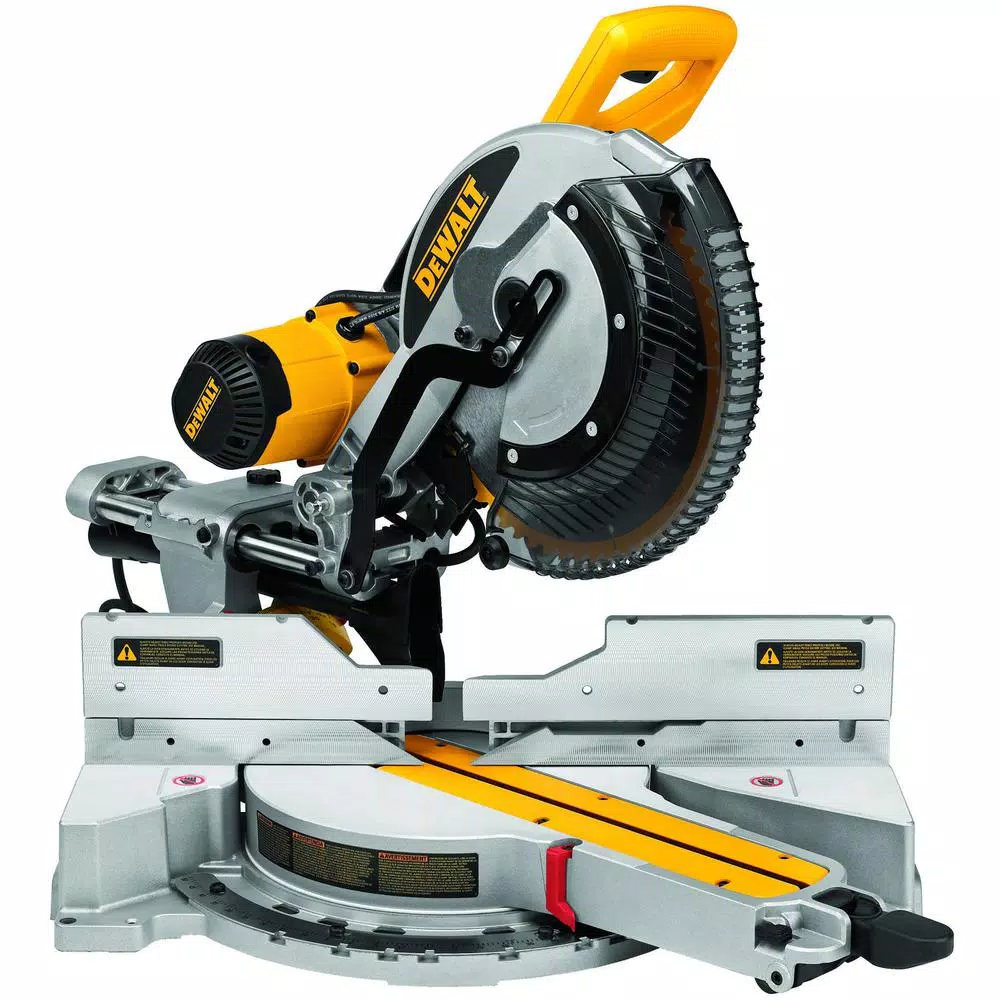 DEWALT 15 Amp Corded 12 in. Double-Bevel Sliding Compound Miter Saw with Bonus 20 Series 12 in. 60T Fine Finish Saw Blade and#8211; XDC Depot