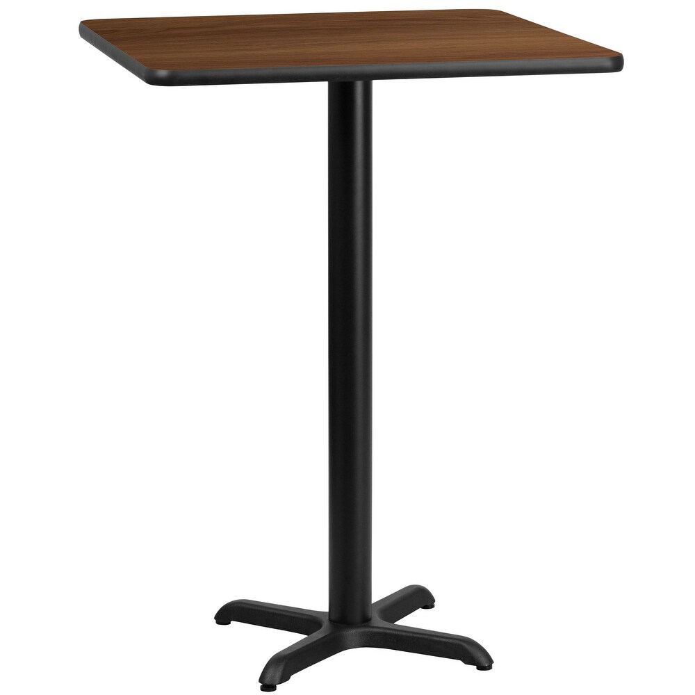 24'' Square Laminate Table Top with 22'' x 22'' Bar Height Table Base